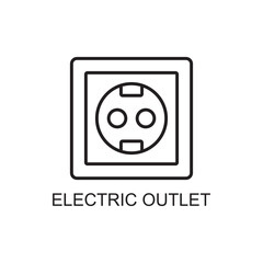 electric outlet icon , plug icon