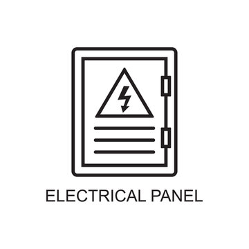 electrical panel icon , power icon
