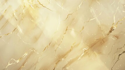 Elegant Marble Texture with Gold Veins in Beige & Ivory Tones AI Generated.