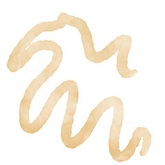 Watercolour Squiggly Abstract Line Decor