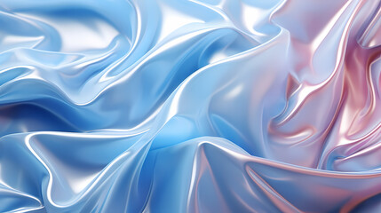 Fototapeta premium Crumpled aluminum foil surface, abstract metal background