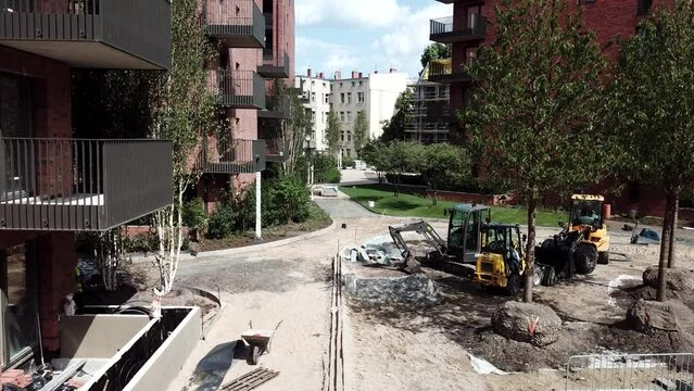 Gdansk, Danzig 3city, tr&oacute;jmiasto, panorama, Riverview, Constructionside 