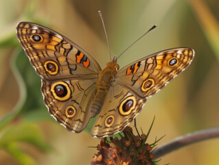the butterfly on a flower