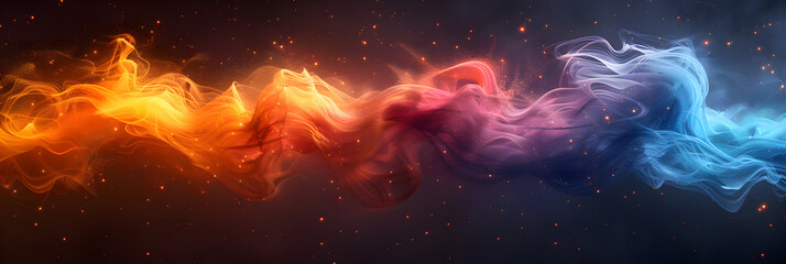 A vibrant sound wave in various colors against a dark background,
A vibrant sound wave in various colors against a dark background.





