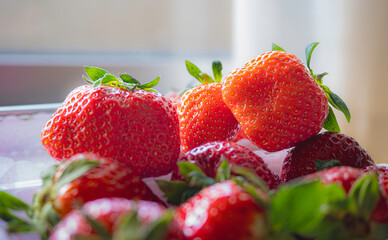 窓辺のイチゴ