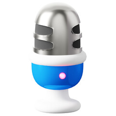 3D Icon Microphone Illustration
