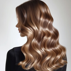 Fototapeta premium Haircare, Beauty, Hairstyle, Shiny, glossy, Salon. Haircolor