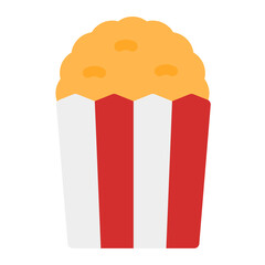 popcorn in box icon 