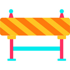 Road Barrier Illustration