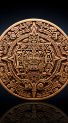 Historical and Mystical Aztec Calendar Stone: A Testament of Ancient Timekeeping and Cosmological Beliefs