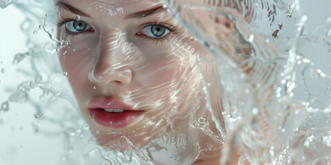 Beauty, Makeup Advertising , Skincare, close up Lips, Lipstick , website advertising banner for skincare, Magazine beauty editorial, Moisturizer , Eyeliner, foundation, 