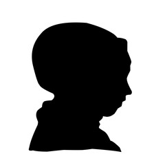 Women hijab silhouette icon
