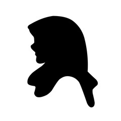Women hijab silhouette icon