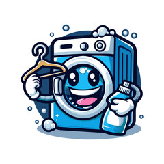 illustration of a laundry