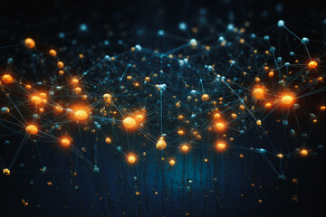 Fototapeta premium background network points background electromagnetic wave background Abstract digital wave background information technology background The background is the background. gradient wave digital wave ban