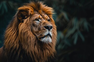 Regal lion portrait Noble and majestic With a commanding presence