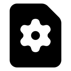 Gear icon for setting and configuration
