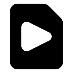 Obraz premium Play icon for multimedia and entertainment