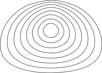 Circle line distorted. Set of elements for design