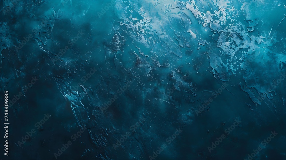 Poster Blue turquoise green abstract background Gradient Toned grunge texture Background with copy space for design : Generative AI