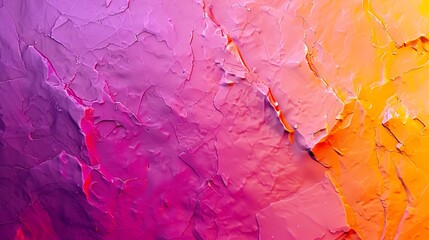 Yellow orange red magenta violet Gradient Painted stone surface texture Abstract colorful background with copy space for design Wide banner Panoramic Birthday Valentine : Generative AI
