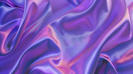 Fototapeta premium Black blue purple silk satin background Copy space for text or product Wavy soft folds on shiny fabric Luxurious deep lilac background Valentine Christmas Anniversary Black Friday Web : Generative AI
