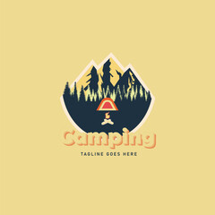 Camping healing mountain