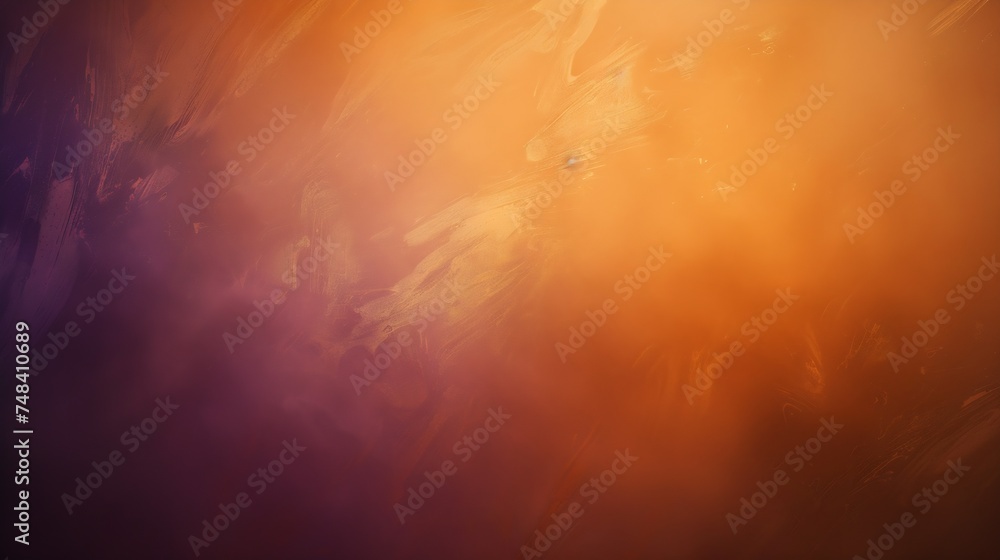 Poster dark orange brown purple abstract background gradient copper color background with space for design 