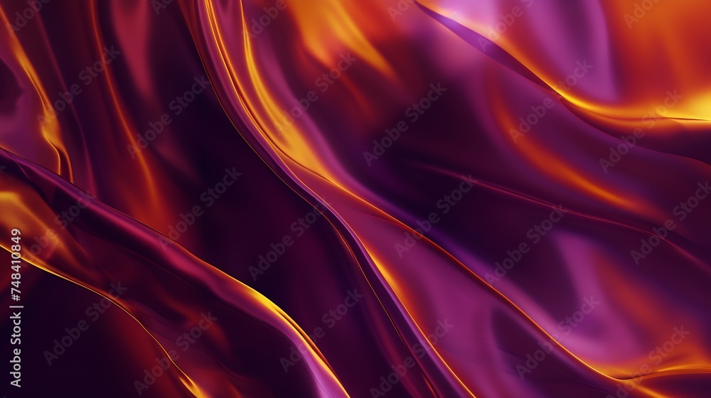 Poster Dark purple fuchsia orange brown abstract background Gradient Elegant colored background with space for design : Generative AI