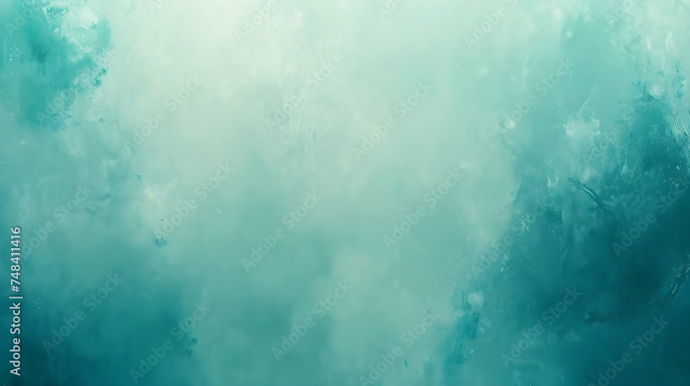 Poster blue green watercolor dark turquoise abstract background with copy space for design : generative ai