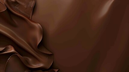 Dark brown background with light Abstract chocolate background Wide banner with copy space :...
