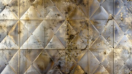 Background metal texture with diamonds silver brown and gold color Grunge metal texture with rust...