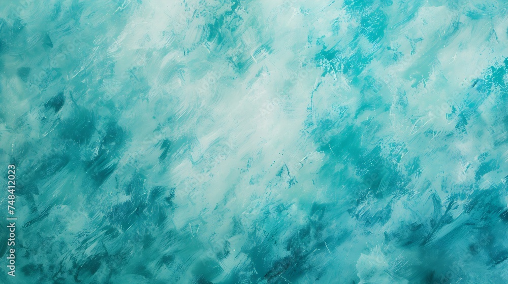 Fototapete light blue green abstract pattern gradient painted watercolor paper texture teal color art backgroun