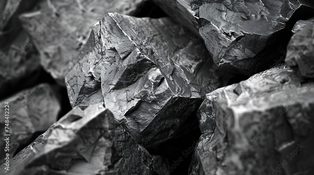 Aufkleber black and white background abstract grunge background black stone background dark gray rock texture 