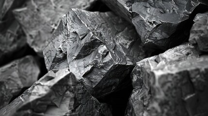 Black and white background Abstract grunge background Black stone background Dark gray rock texture Distrusted backdrop : Generative AI