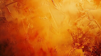 Abstract yellow brown orange background Toned cement rough plaster wall texture Bright wide banner...