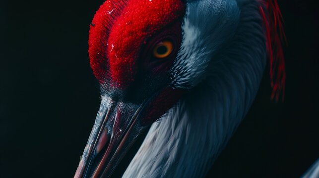 Eastern Sarus Crane Antigone antigone sharpii in nature : Generative AI