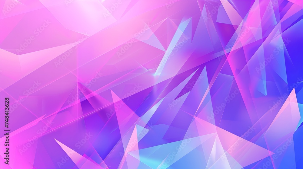 Poster abstract purple magenta blue background geometric pattern with triangles and lines colorful modern b