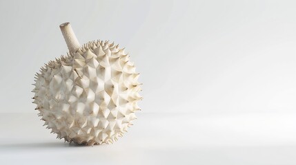 Durian isolated on white background : Generative AI