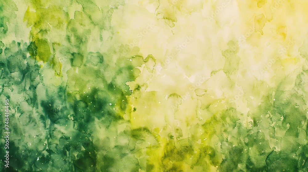 Poster dirty yellow green texture watercolor abstract dark olive color art background with space for design