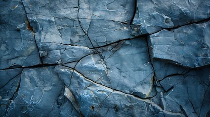 Abstract blue grunge background Toned rock texture with cracks Blue grunge stone background with copy space for your design The combination of bright color and rough rocky surface : Generative AI