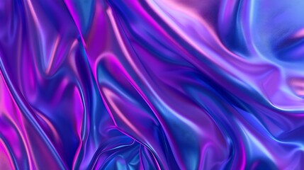 Obraz premium Black blue purple silk satin background Copy space for text or product Wavy soft folds on shiny fabric Luxurious deep lilac background Valentine Christmas Anniversary Black Friday Web : Generative AI