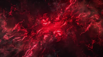 Black red abstract background Toned fiery red sky Flame and smoke effect Fire background with space for design Armageddon apocalypse spooky halloween inferno hell evil concept Wide ban : Generative AI - obrazy, fototapety, plakaty