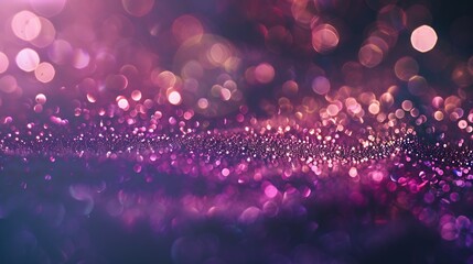 Sparkling background with sequins Glitter colorful golden luxury magic background defocused free space : Generative AI