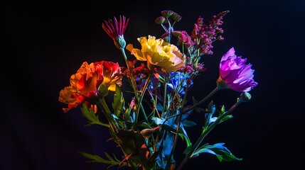 colorful flowers : Generative AI
