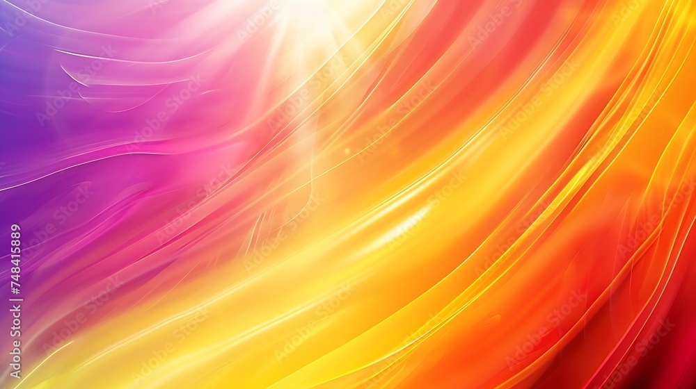 Poster yellow orange red purple abstract background gradient rainbow background with space for design web b