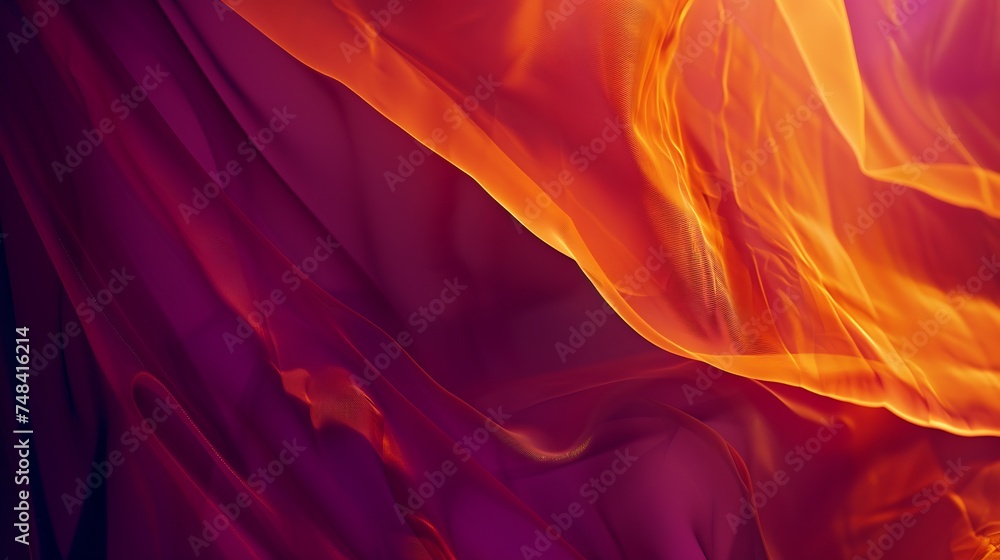 Poster Dark purple fuchsia orange brown abstract background Gradient Elegant colored background with space for design : Generative AI