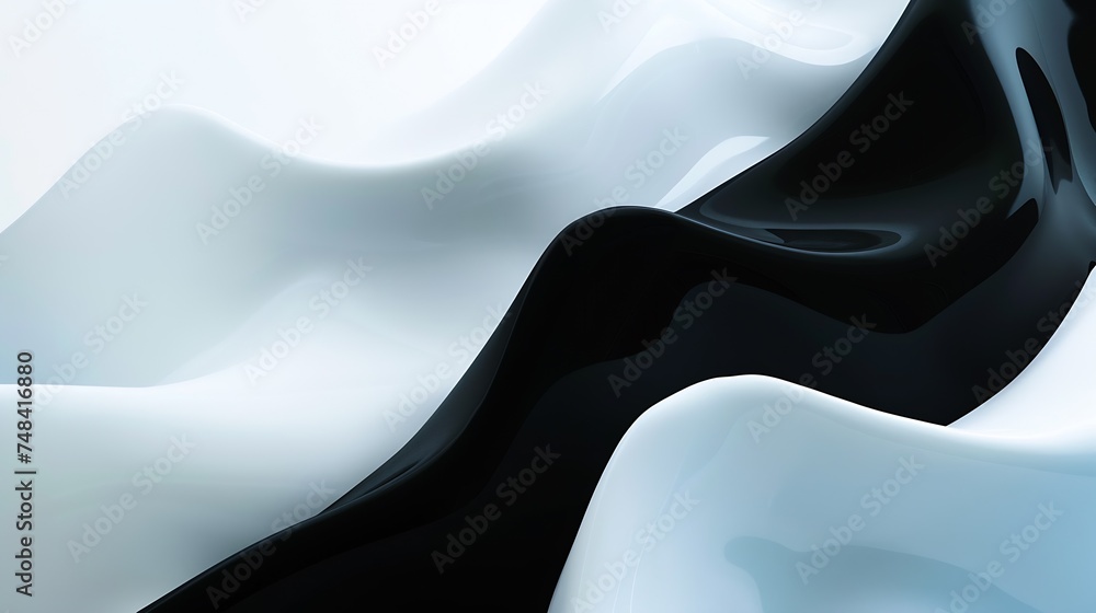 Poster Black blue white abstract background Gradient Matte Elegant background with space for design Empty Dark and light color : Generative AI