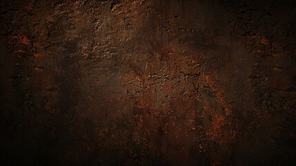 Rust texture Rough rusty metal surface Black Brown Dark grunge background with space for design...