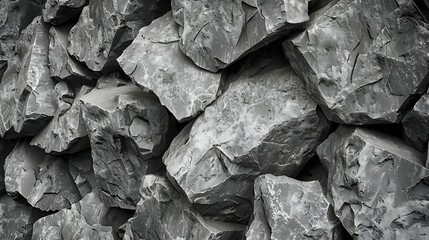 Rock texture Gray grunge background with copy space for design Web banner Mountain texture Detail : Generative AI